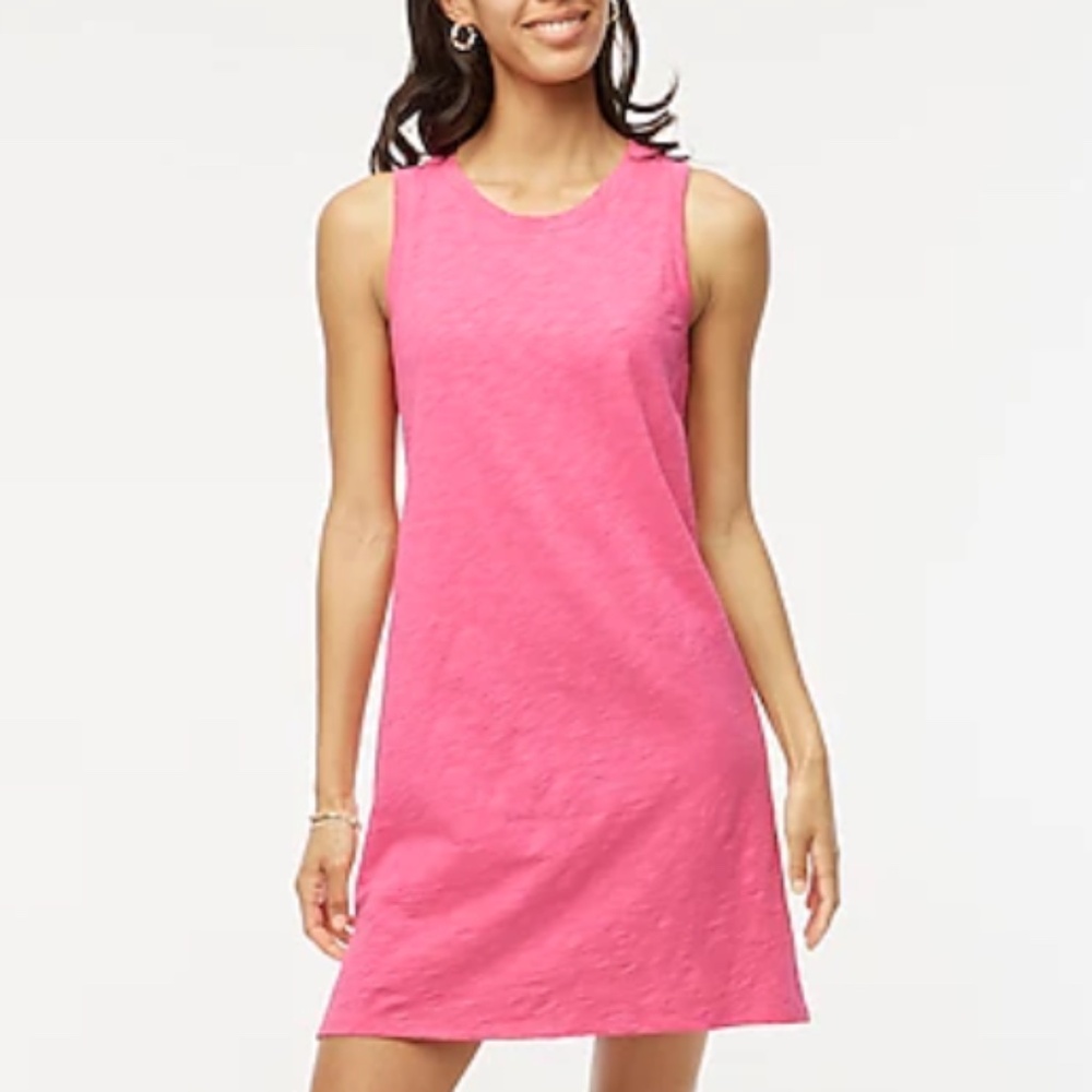 J.Crew- Pink Knit Tank Dress